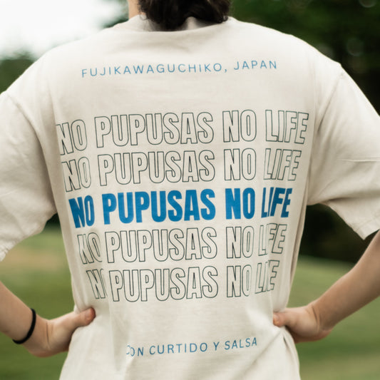 No Pupusa No Life Oversized Cotton T-Shirt – Round Neck
