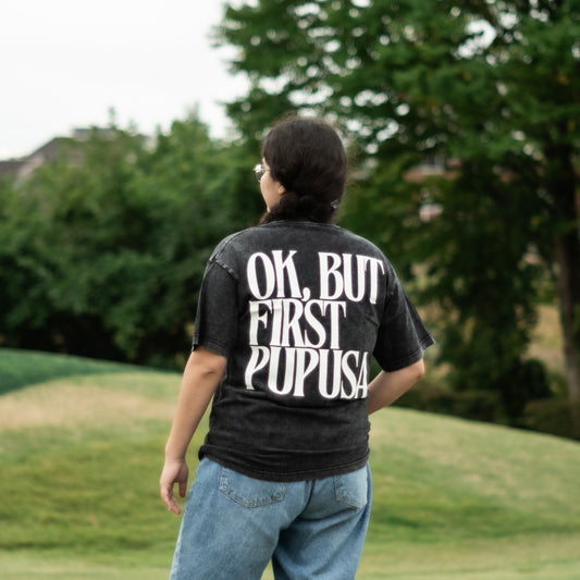 First Pupusa Oversized Cotton T-Shirt – Round Neck